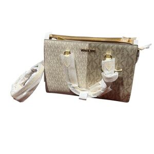 Michael Kors Gold Satchel Bag